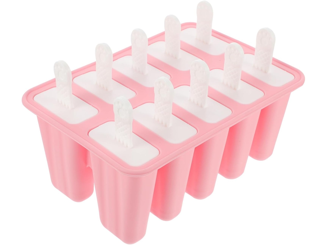 Forma De Silicone Para Picolé Abaodam Com 10 Compartimentos, Fácil De Usar E Guardar, Ideal Para Fazer Você Mesmo E