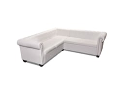 Sofa, Sofas Vidaxl Branco Couro Artificial (n/a)