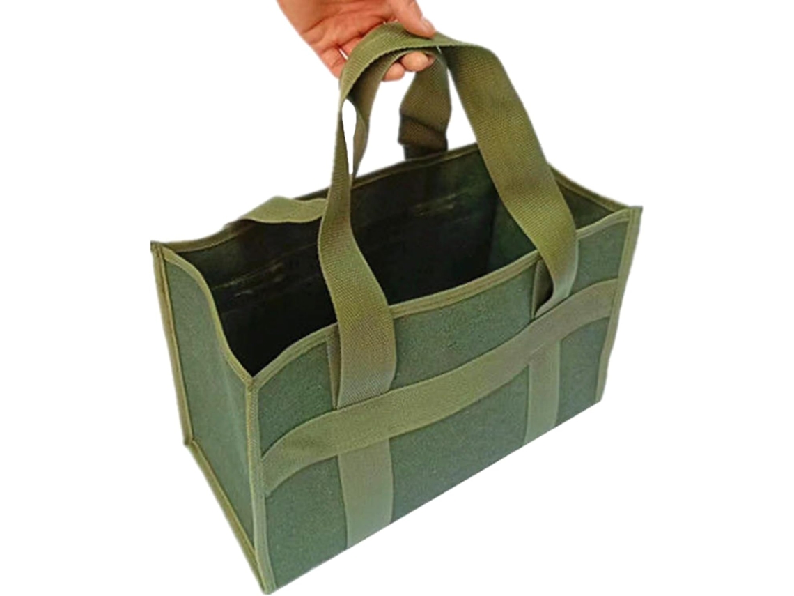 Bolsa de ferramentas em lona para transporte, bolsa de armazenamento de grande capacidade para casas, organizadores, porta-ferramentas.