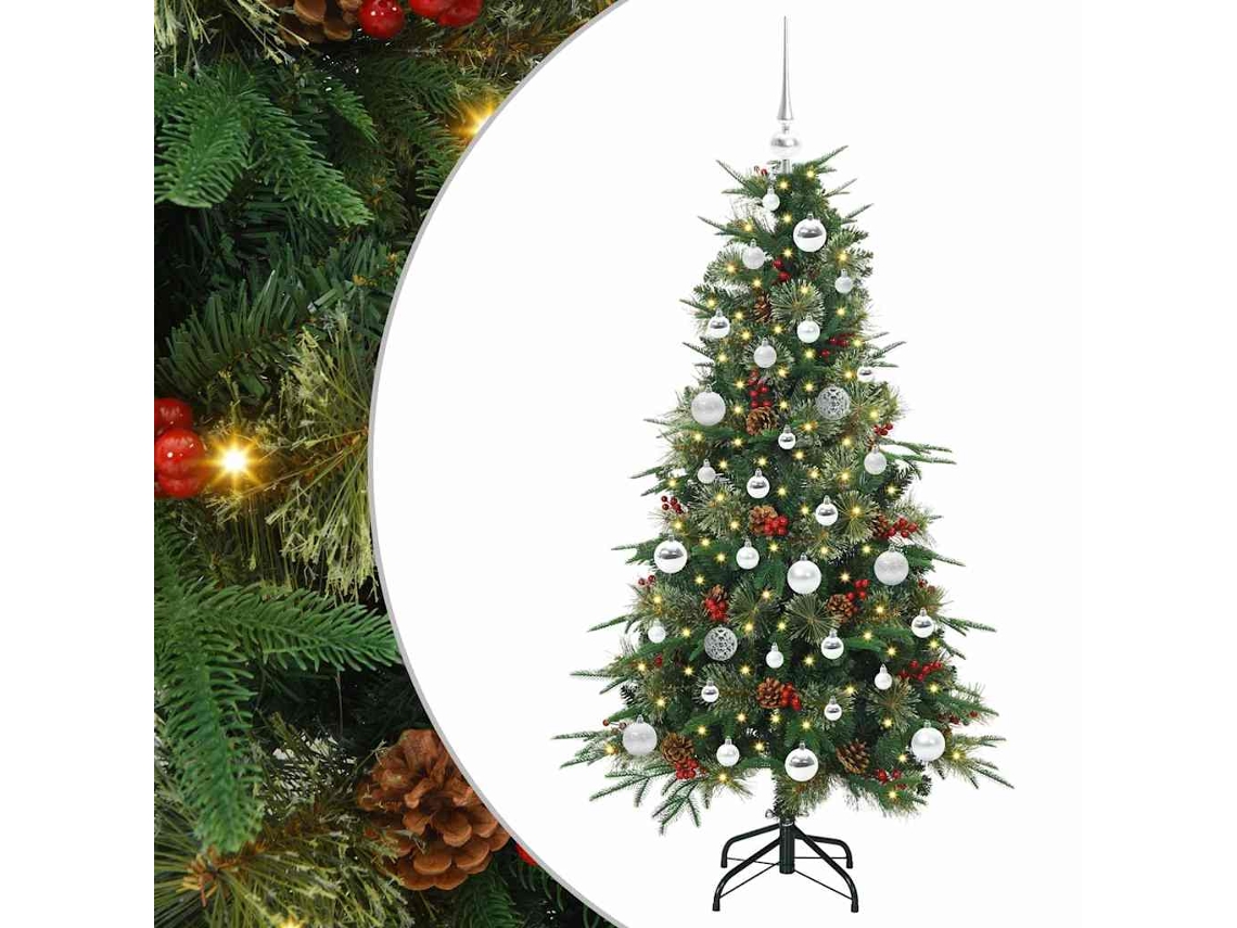 Conjunto 1 Decoração De Natal Vidaxl Verde Plástico (150 Cm)