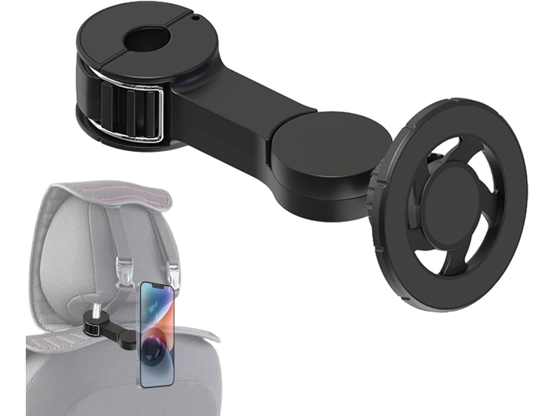 Suporte Magnético Para Celular No Encosto De Cabeça