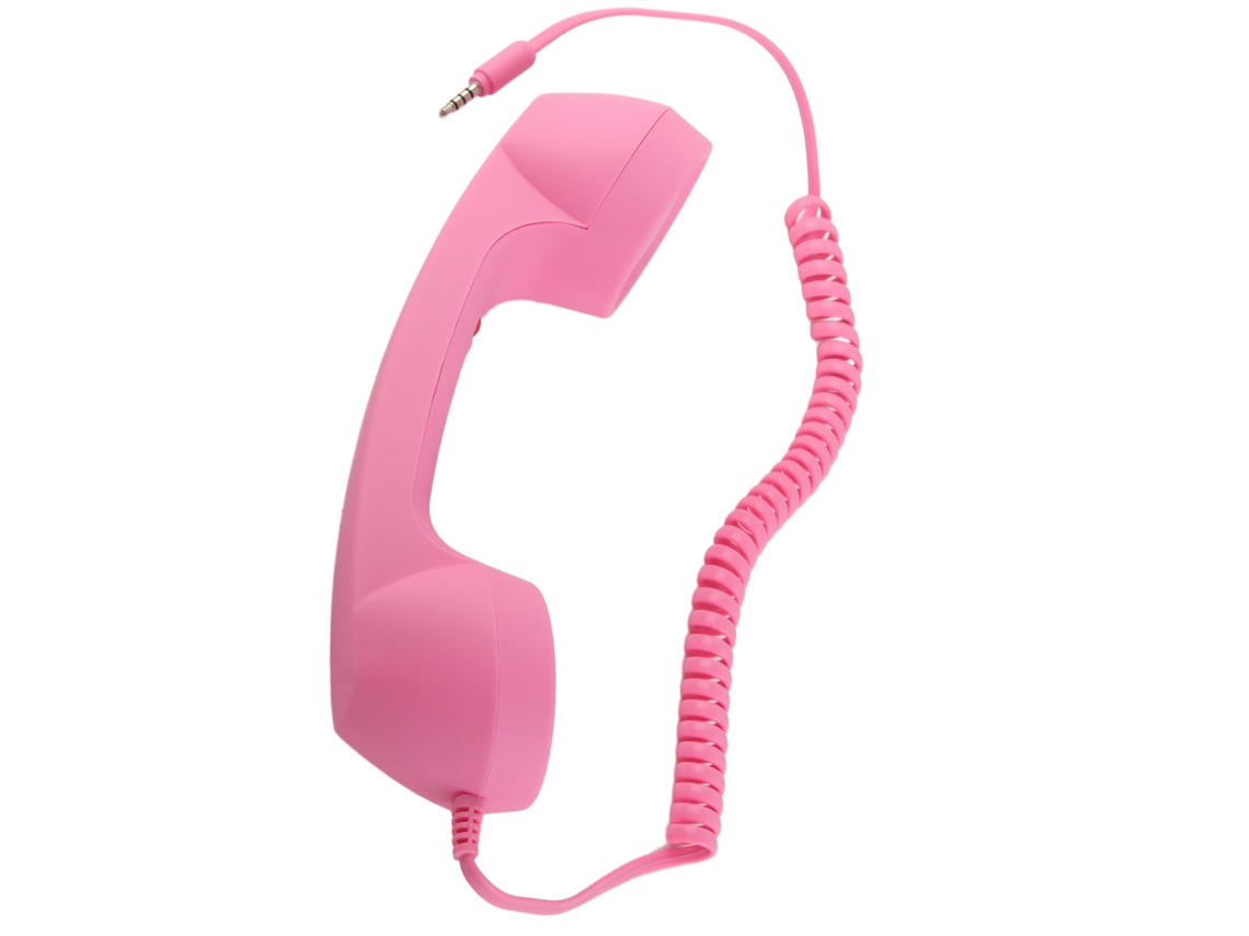 Aetheria auscultador Retro Anti radiação para Celular com Conector 3.5mm e Usb C Rosa