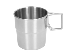 VYLARA Caneca Externa Compacta Com Alça Dobrável, Material De Aço Inoxidável Garante Durabilidade E Lava Louças Seguras Para Facilitar A Limpeza, Ideal Para