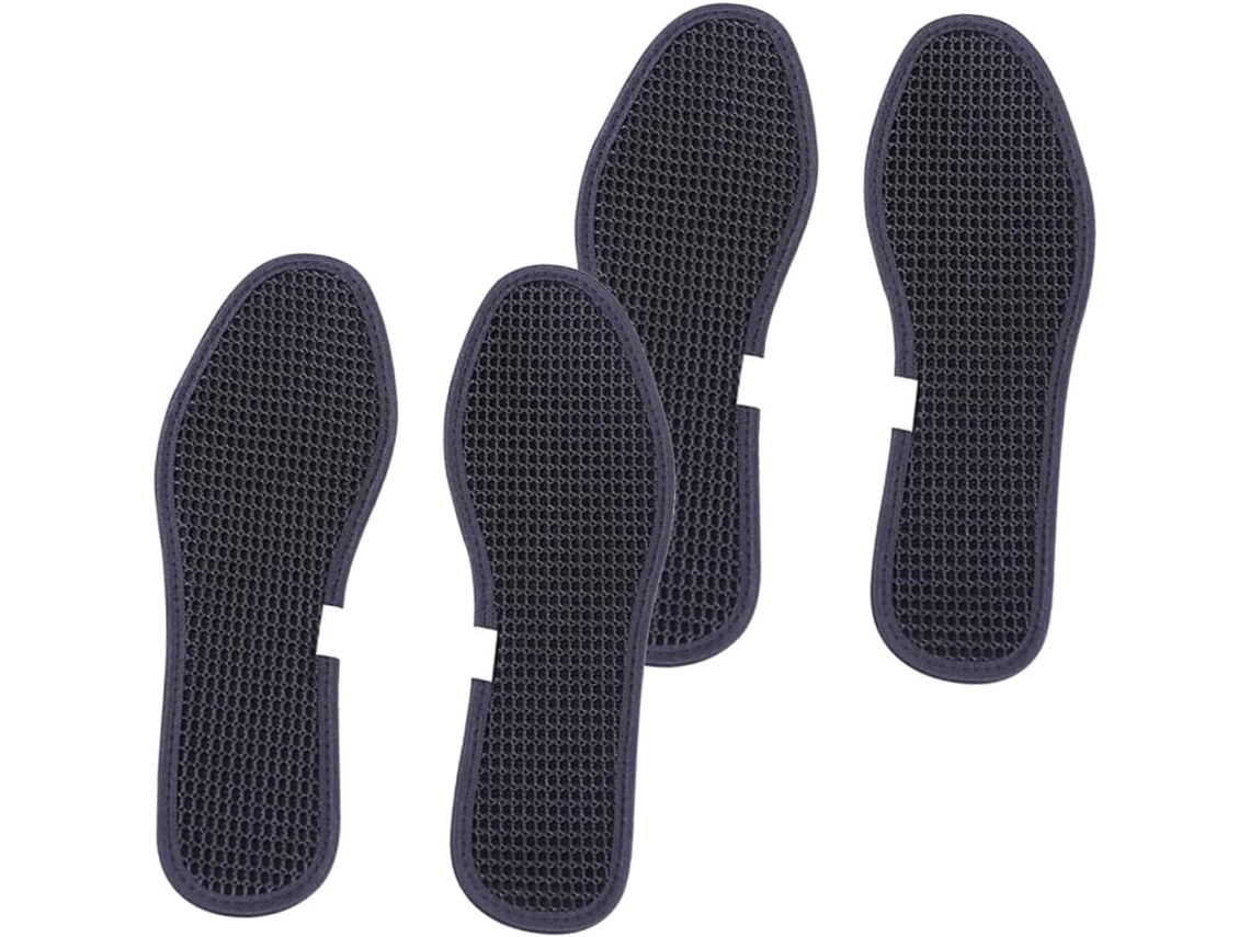 2 Pares De Palmilhas Bambu Para Calçados Esportivos, Almofadas Para Cuidados Com Os Pés, Diversas Cores E Tamanhos