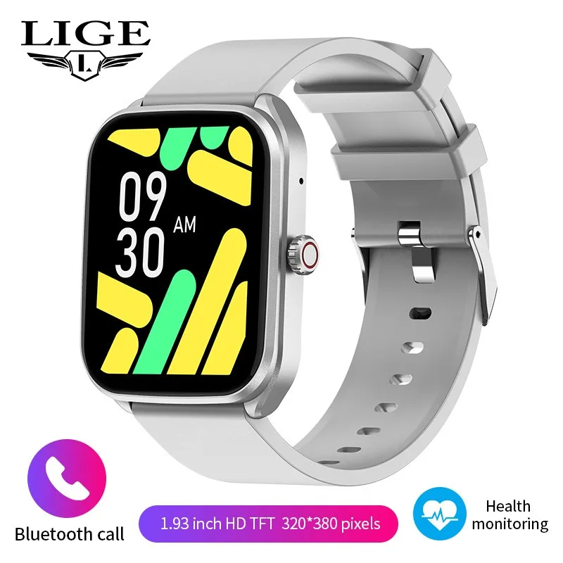 Smartwatch Gps (cinza Silicone) Para Esportes Ao Ar Livre, Chamadas Bluetooth E Monitoramento De Atividades Físicas.