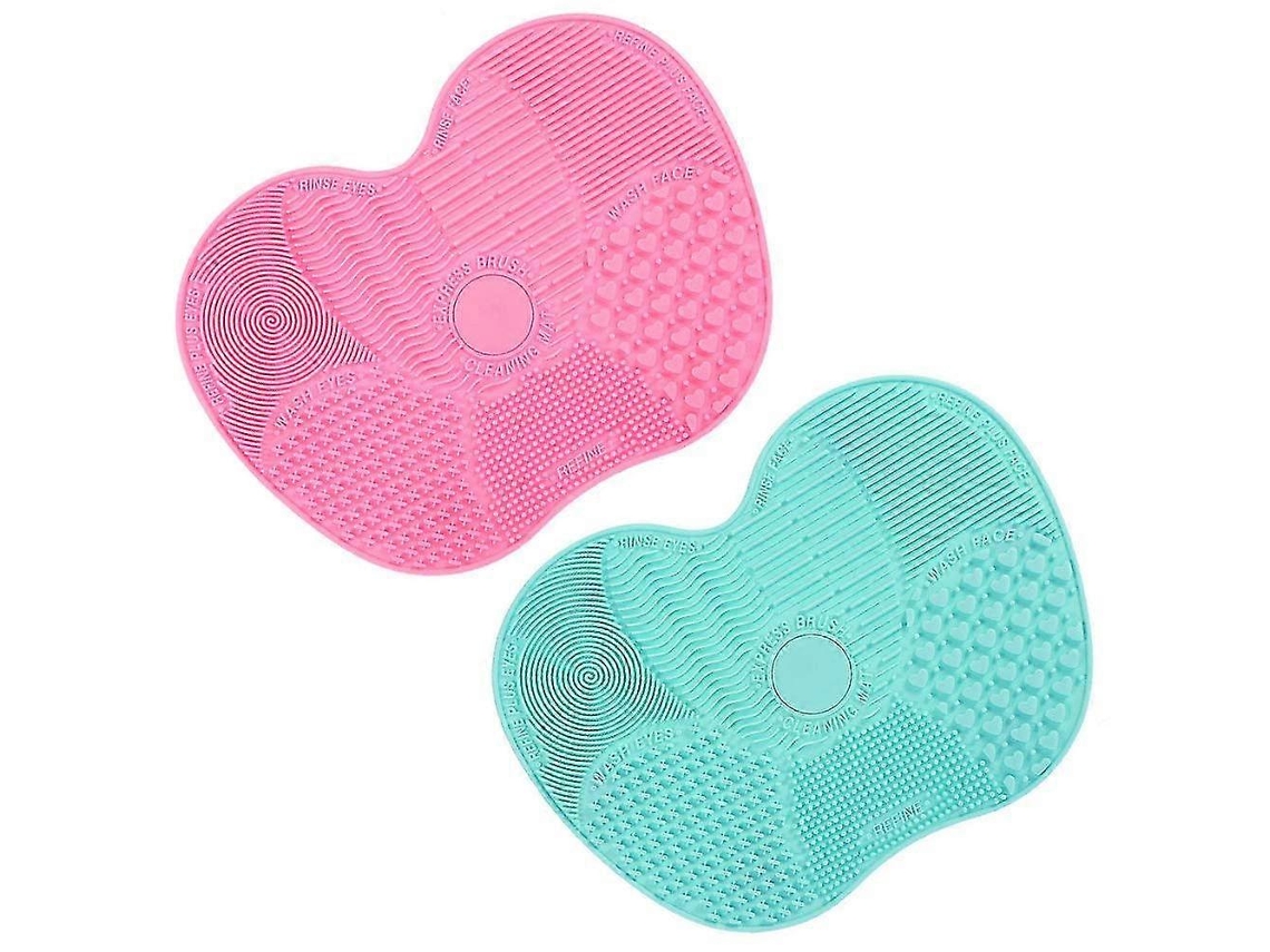 Kit Com 2 Escovas De Silicone Para Limpeza De Pincéis De Maquiagem, Ferramenta Para Limpar Pincéis Facilmente Nostalgia88