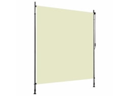 Vidaxl Estore De Rolo Para Exterior 200x270 Cm Creme