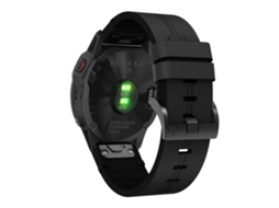Bracelete de Couro Genuíno para Garmin Fenix 6X Preto