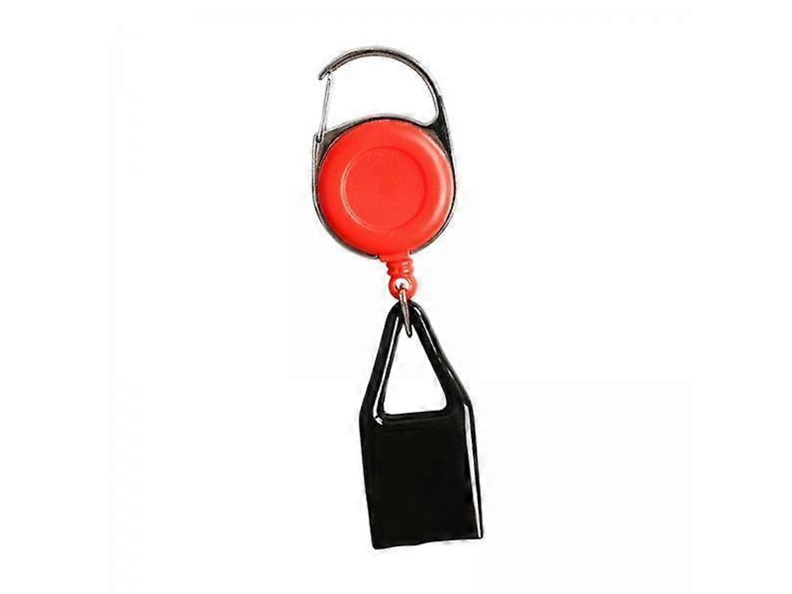 2-4pack Suporte De Chaveiro Com Correia Retrátil Para Eventos De Acampamento Vermelho