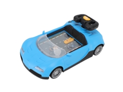 Walshlxq volante Musical de Juguete para Niños Carrera Aventura Con Sonidos Evitar Obstáculos Azul