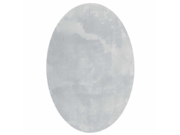 Tapetes De Área Oval Huarte Cinzeto 160 X 230 Cm 100% Poliéster