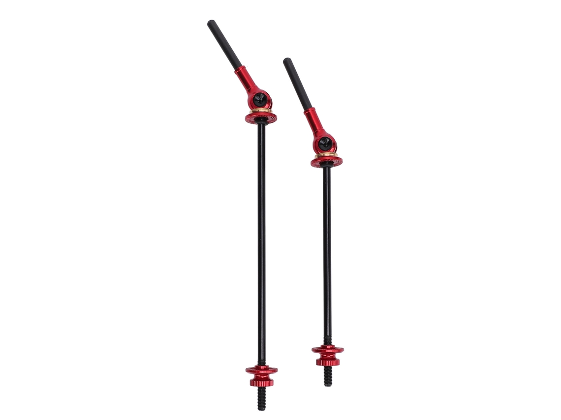Pino De Liberação Rápido Para Ciclismo Com Alça Ergonômica Em Fibra De Carbono Para Rodas Dianteira E Traseira Vermelho
