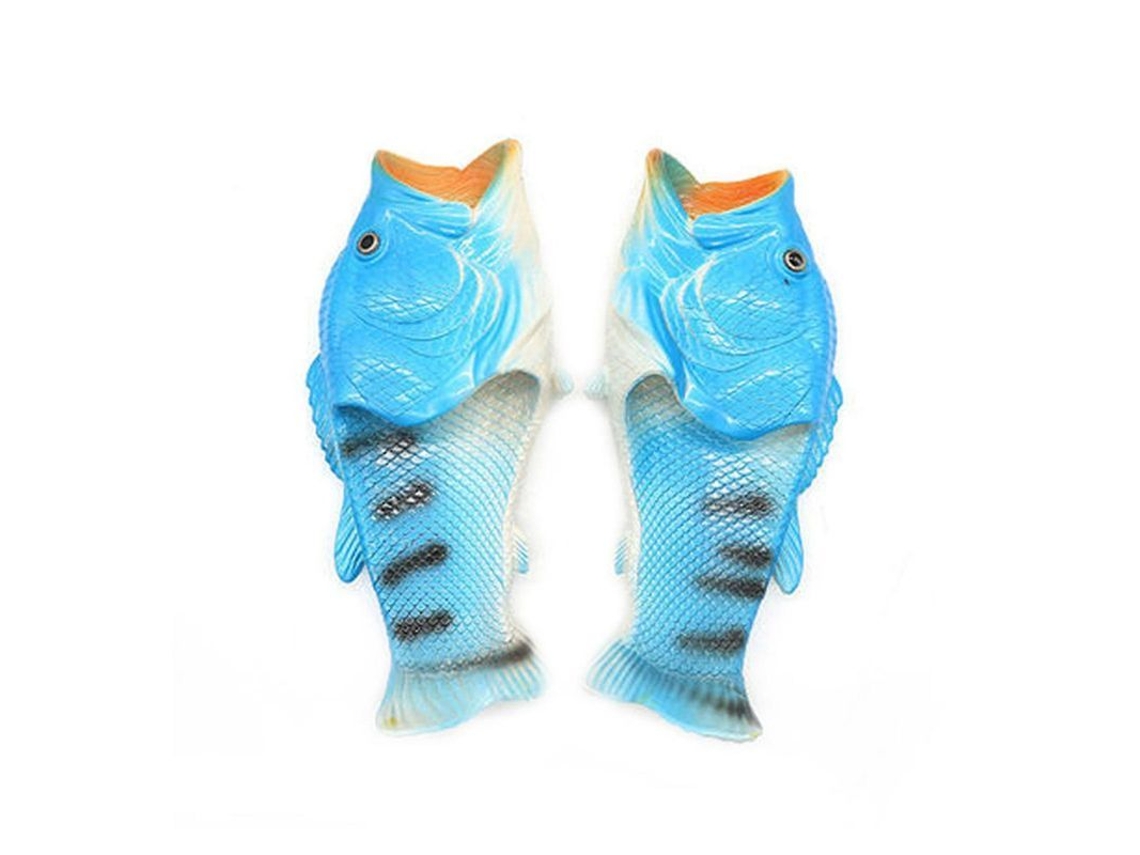 Pantuflas de Pescado 3D Unisex Verão S/MARCA