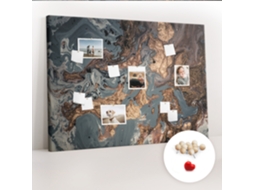 Quadro De Cortiça Mármore Decorativo Para O Corredor Espelharte (140x100 Cm)