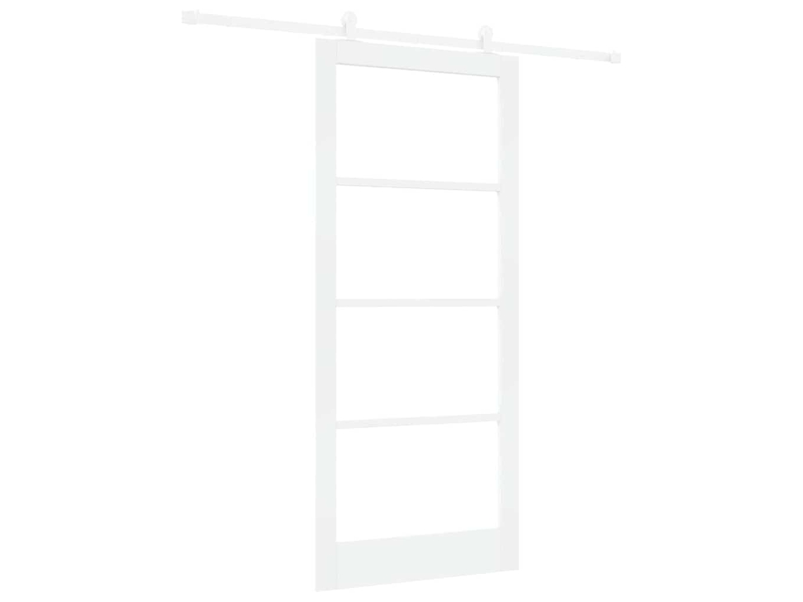 Conjunto 1 Porta Moderna Vidaxl Branco Madeira De Pinho Maciça (93 X 211 Cm)