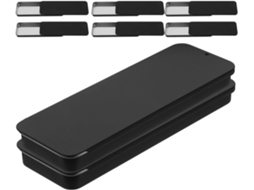 Conjunto De 8 Caixas Retangulares Com Tampas Deslizantes, Caixas De Armazenamento De Metal.