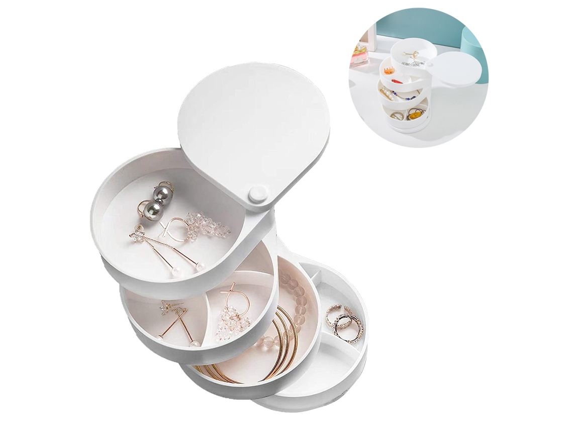 Organizador Joias 4 Níveis Giratório - Pulseiras/brincos*