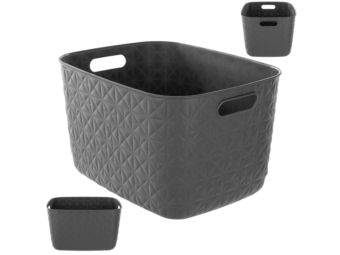 Caja Contenedor Cesta Organizador Curver Softex Caja Organización 19l Kadax