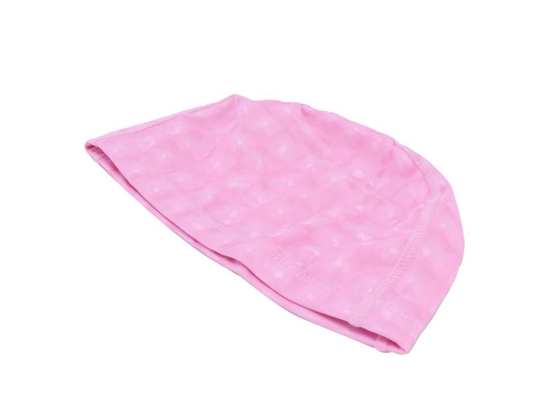 Boné De Natação Colorido Impermeável Para Cabelo Longo Com Proteção Auricular Rosa Pérola