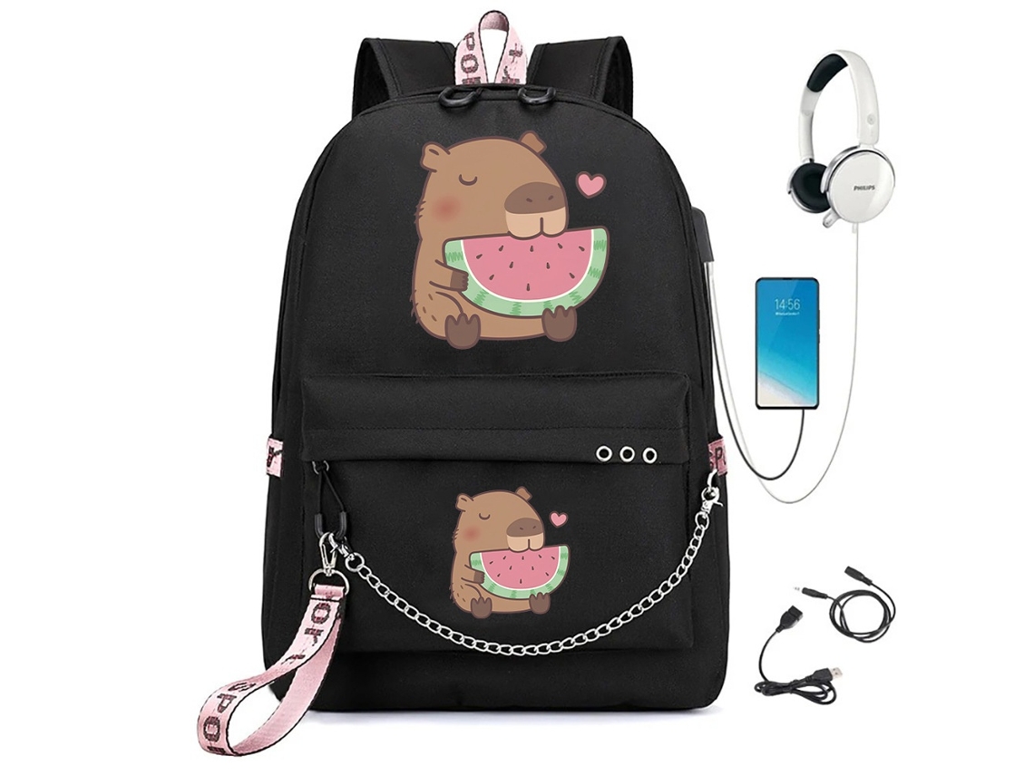 Mochila Escolar Impermeável De Grande Capacidade Com Compartimentos E Alças Acolchoadas, Para Livros E Material Elysve