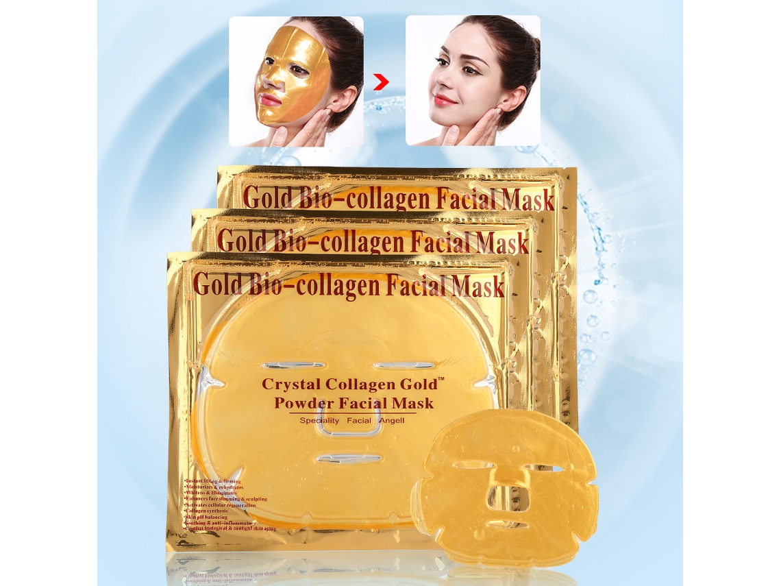 Máscara Facial Colágeno Anti-rugas Efeito Branqueamento Pele