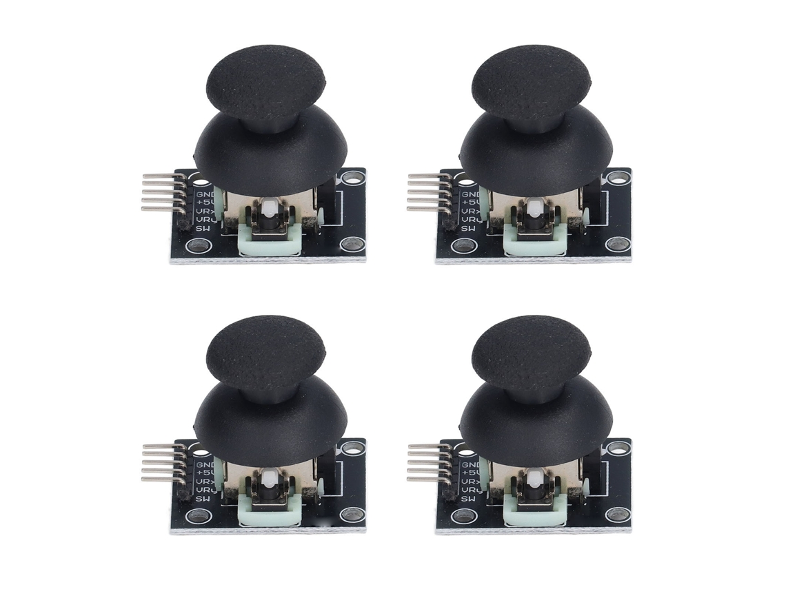 4pcs Módulo Joystick 5 Pinos Sensor Controle Dual Eixos X Y Kit Para Ps2