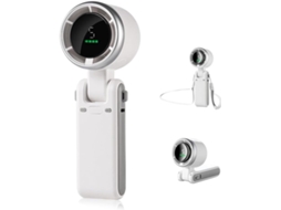 Ventilador Dobrável de alta velocidade, ajustável em 180°, 3600 Mah, Usb, 5 velocidades, visor Led BRILVIBERA