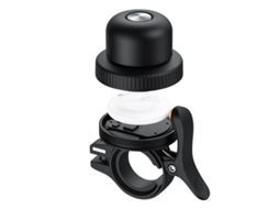 Campainha de Bicicleta AQUAFORGE preta, segurança para Mtb, estrada, scooter e uso infantil ou adulto