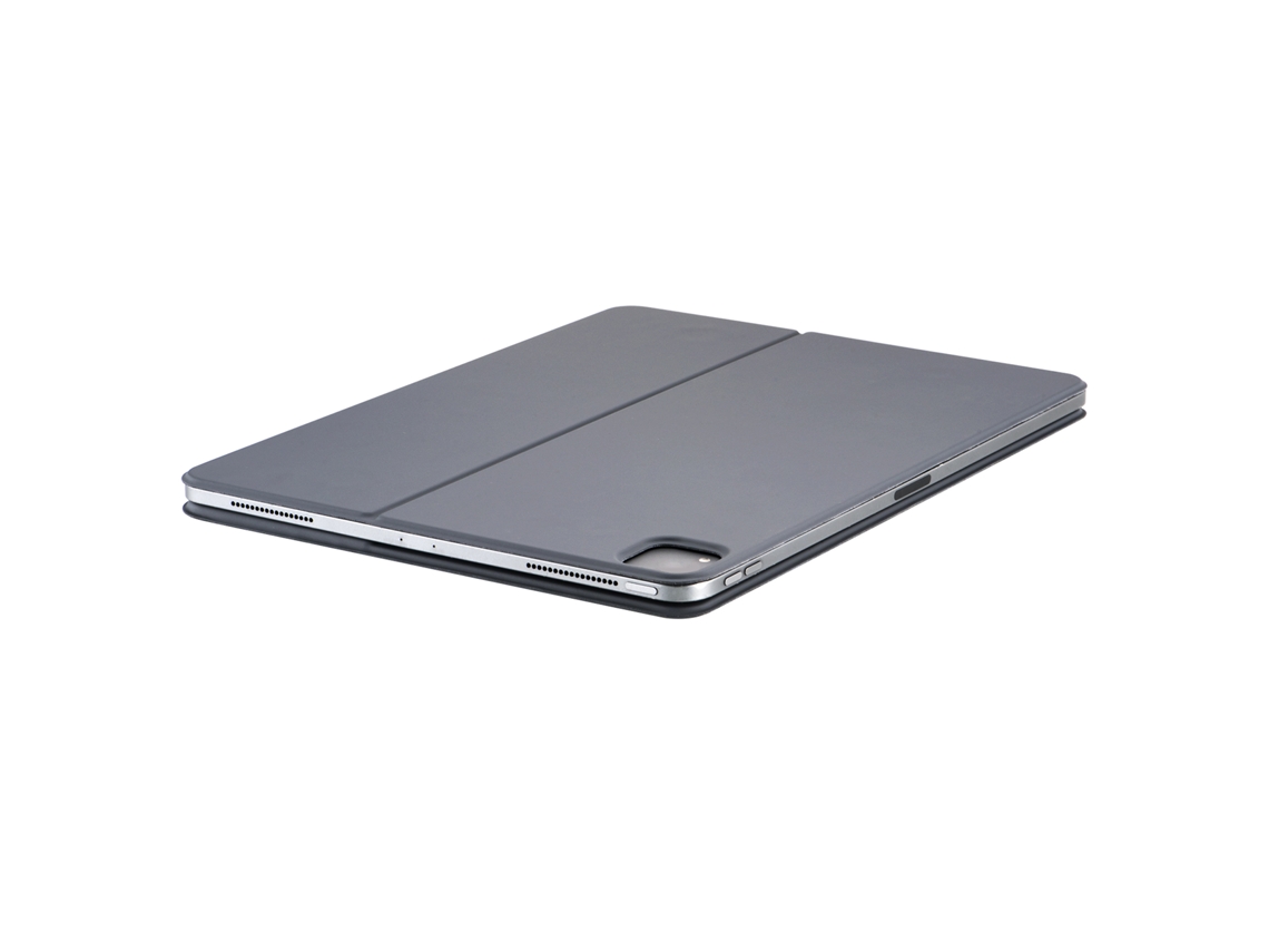 Capa Para Teclado Compatível Com Ipad Pro12.9 Teclado Bt Magnético Com Trackpad Multitoque Em Couro
