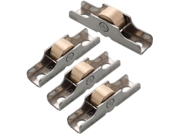 Nuobesty Rodízios Para Portas Conjunto Em Aço Design Leve E Suave, 1 U