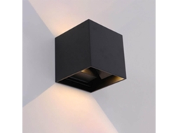 Luminária De Parede Led Quadrada De 6w Com Iluminação Para Cima E Para Baixo, Moderna, Para Sala De Gokoco