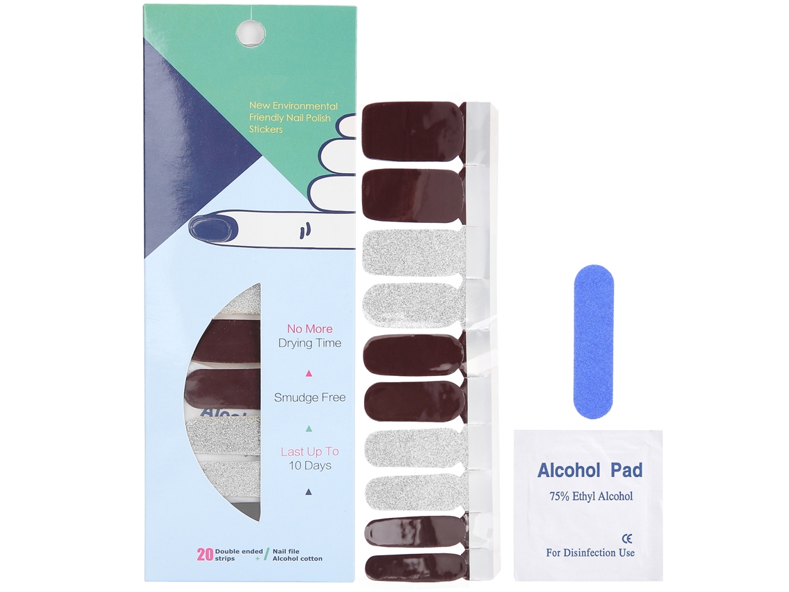 20pcs Cinta De Esmalte De Uñas Adhesivo Diy Vinilos Decalcos Pegatinas Herramienta De Manicura
