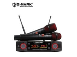 Microfone Sem Fio Uhf Profissional, Frequência Ajustável, Distância De Transmissão De Até 50 Metros.