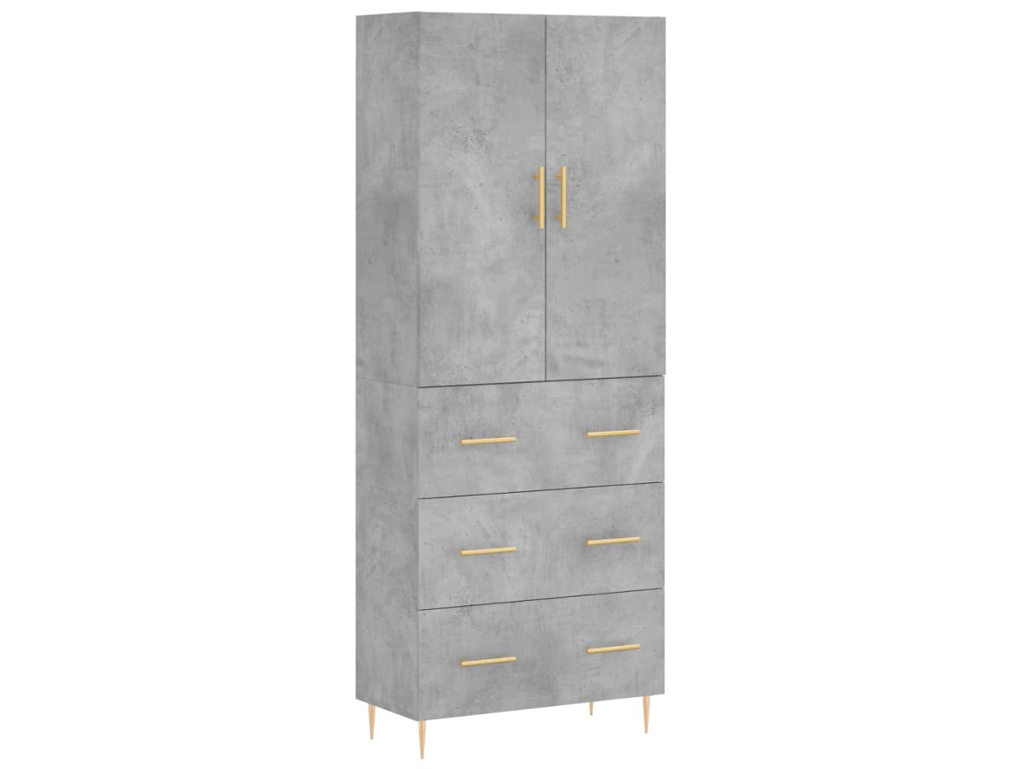 Highboard, Highboards Vidaxl Cinzeto Madeira Processada (n/a)