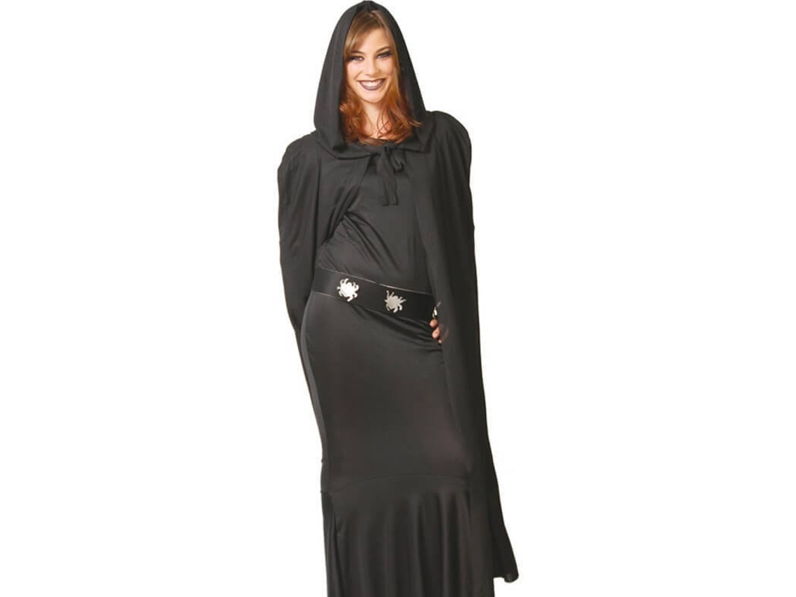 Capa DISFRAZZES Preta Com Capuz (135 cm)