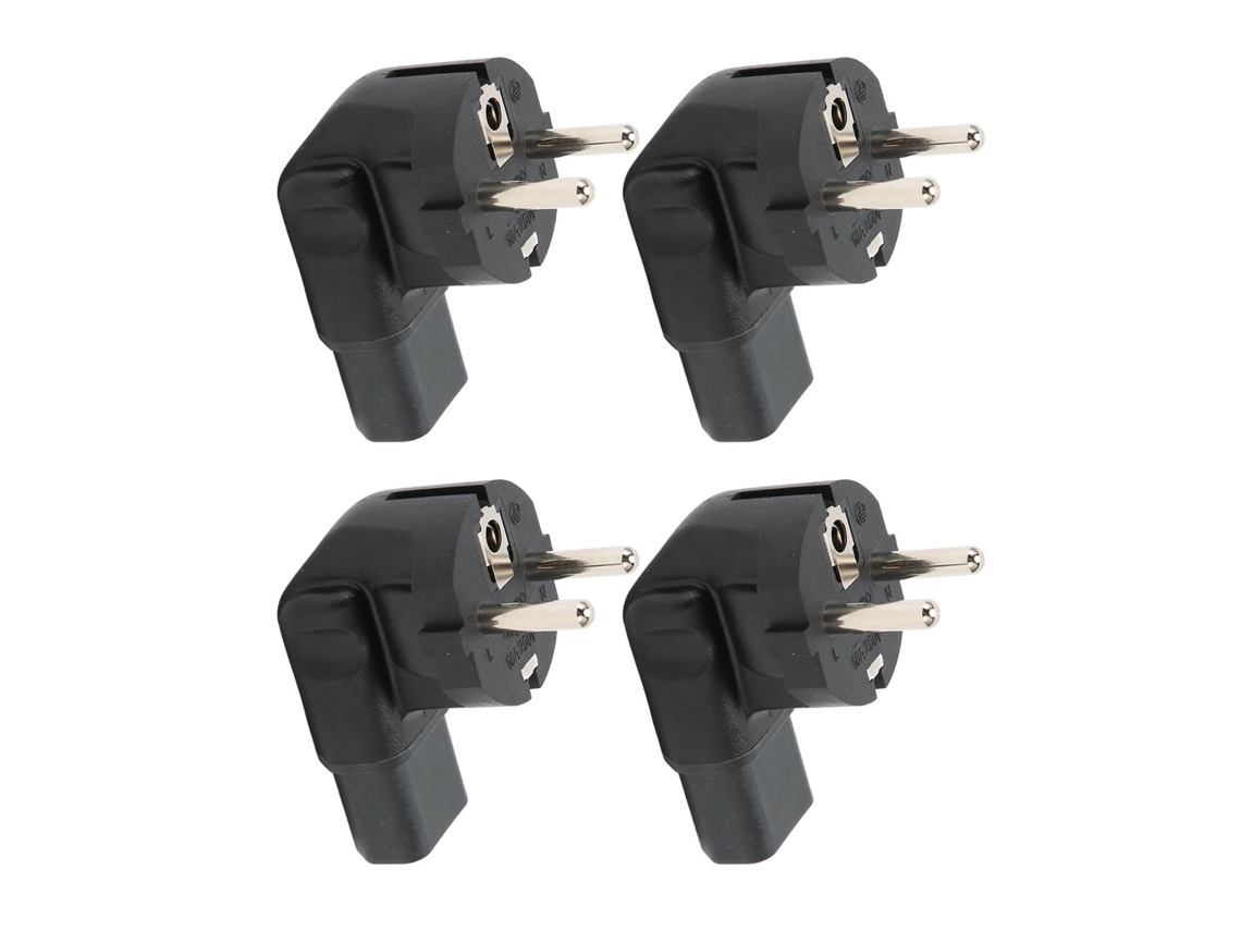 Conversor Plug 4.8mm Para Iec320 C13 Adaptador De Energia 90 Graus Para Carregadores De Laptop 4pcs