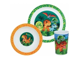 Conjunto de Refeição para Crianças Prato Tigela Copo JEMINI Jurassic World