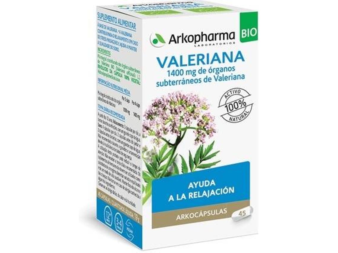 Suplemento Alimentar ARKOPHARMA Valeriana Arkocapsules (45 cápsulas)