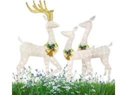 Luzes de Natal Luzes de Caminho Led, Decoração Solar para Jardim, Iluminação Festiva Brilhante e À Prova D'água para CHABERLU