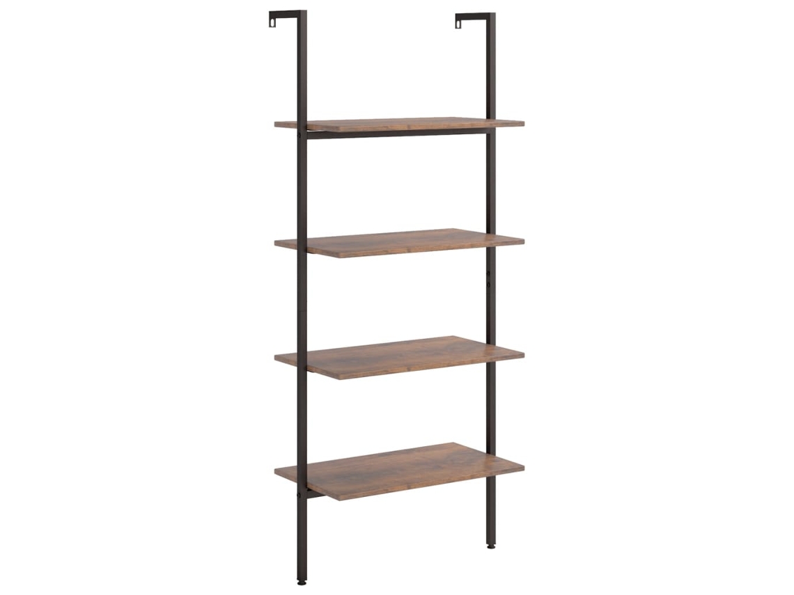 Unidade 4 Prateleiras Castanho Escuro e Marrom MAISON EXCLUSIVE (64x35x152,5 cm)