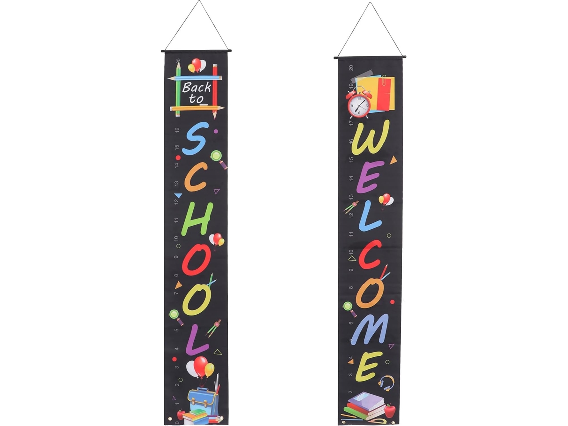 Banner Healvian Em Tecido Oxford Resistente Para Decoração De Volta Às Aulas, Impressão Nítida Para A Temporada De Volta