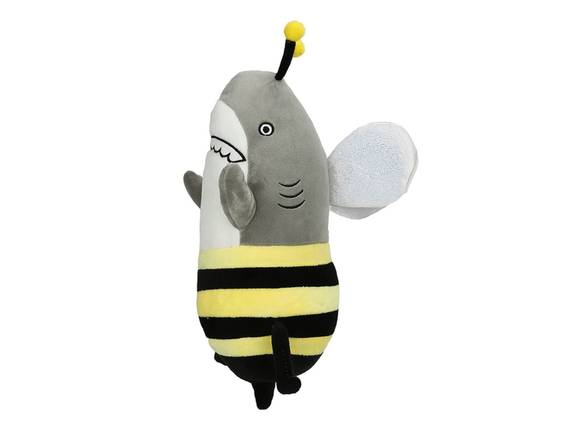 Ats brinquedo de Pelúcia Tubarão Abelha Animal de Pelúcia Boneco Fluffy Travesseiro Decoração de Casa Presente Aniversário Crianças