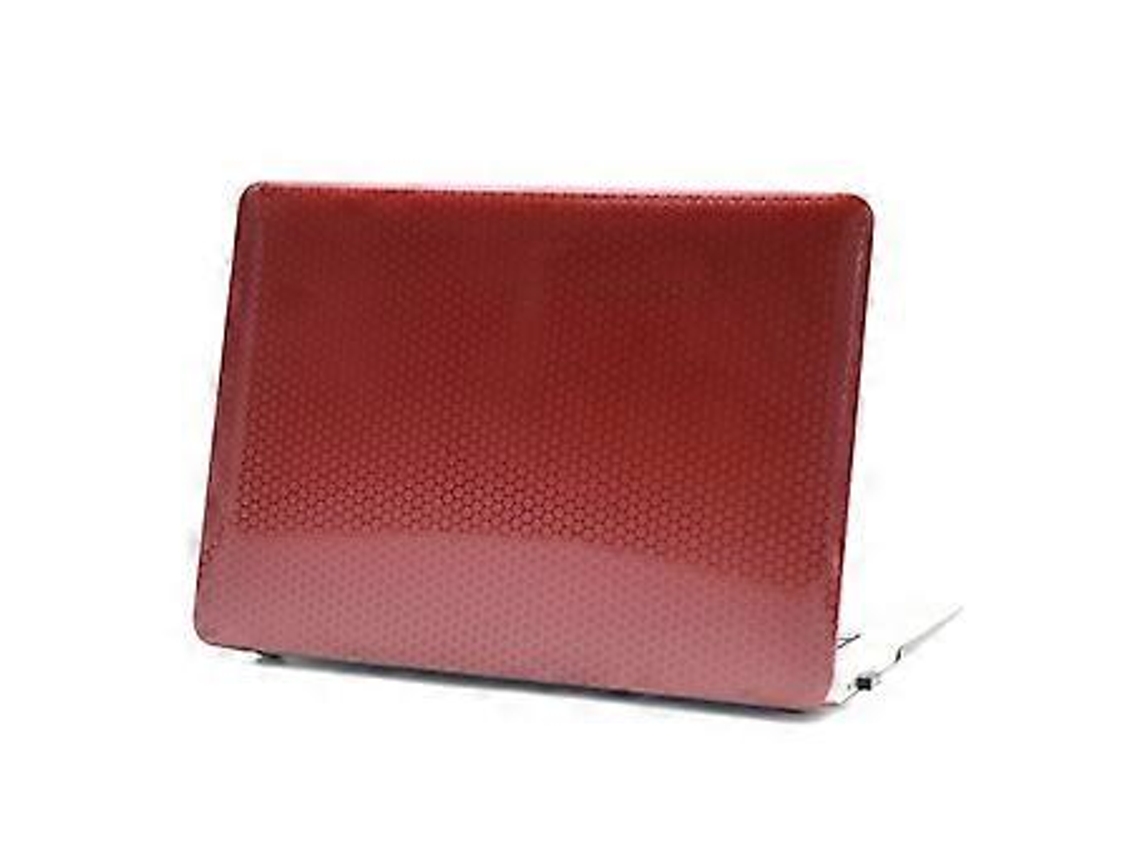 Capa Protetora De Plástico Tipo Colmeia Para Laptop Para Macbook Air 13,3 Polegadas A1932 / A2179 / A2337 Brilvibera (bordô)