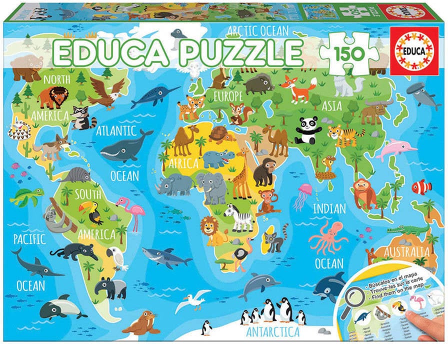 Educa Borrás - Mapa de Portugal Puzzle 150 Peças