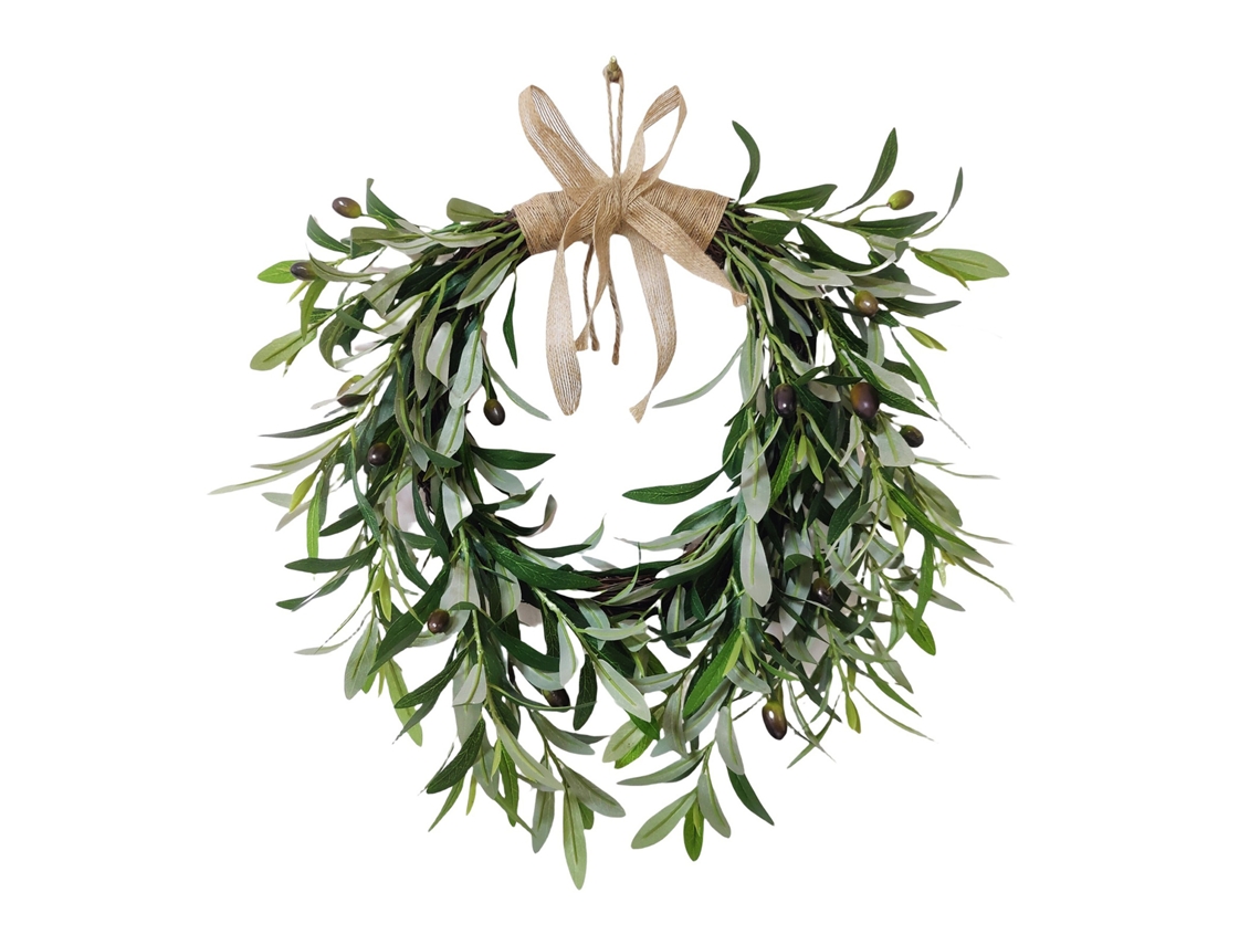 Laxiscreed Grinalda De Flores Artificiais De 50cm Para Decoração De Parede E Porta Na Primavera E Verão