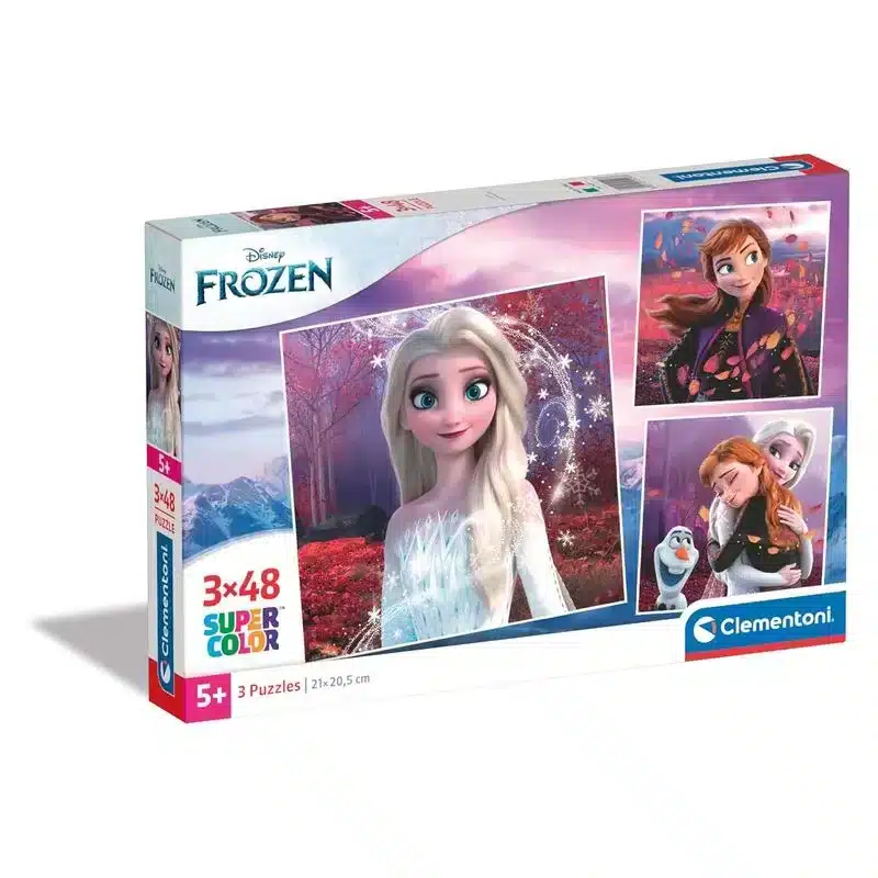 Puzzle Disney Frozen 2 Tres Puzzles De 48 Piezas 25297 Clementoni Clementonimás De 4 Años