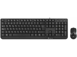 Teclado + Rato NGS Cocoa (Com Fio - 1000 dpi - Teclado Numérico)
