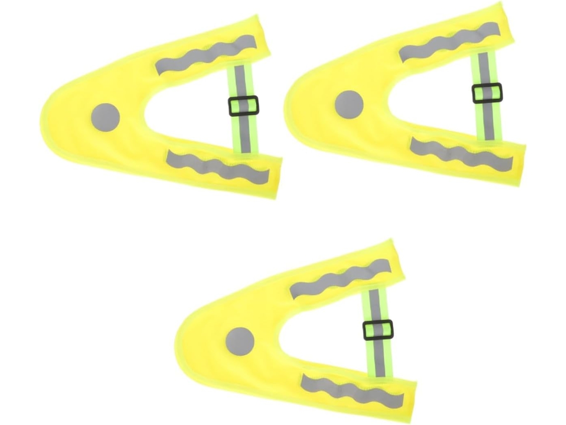 Conjunto De 3 Coletes Refletores Infantis Para Ciclismo Noturno E Atividades Ao Ar Livre, Alta Visib Gokoco