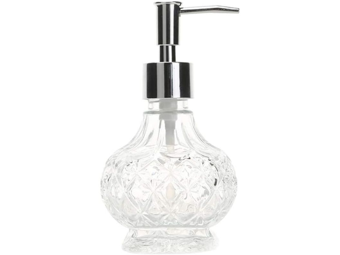 Dispensador De Jabón Líquido De Vidrio Vintage, Reabastecible Para Baño, Cocina, Champú, Loción