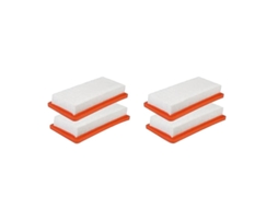 Conjunto de 4 Filtros Hepa para Aspirador de Pó Karcher Ds5500 Ds6000 Ds5600 Ds5800 ) BRILVIBERA (código da Peça: 6.414, 631.0 H()